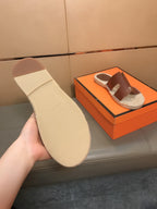 HM Men's Antigua Espadrille Brown Embossed Cowhide 704132