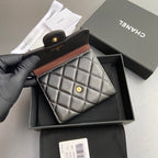 CC 82288 Classic Flap Wallet Black Sheepskin GHW 229876