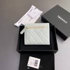 CC 82288 Classic Flap Wallet Light Blue Caviar GHW 229892