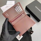 CC 96066 Compact Wallet Black Sheepskin Sliver Steel 234607