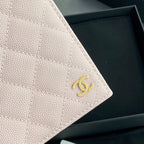 CC Passport Holder Light Pink Caviar 234707
