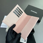 CC Passport Holder Light Pink Caviar 234707