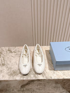 PRA 25s Ballet Flats White Cowhide 449716