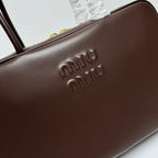 MIU BEAU BAG 34 IN BRIARWOOD CALFSKIN