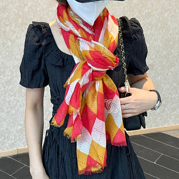 CC Scarf 200 CM In Colorful Linen Fabric 408758