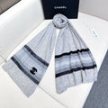 CC Scarf 210 CM In Grey Blue Cashmere 403864