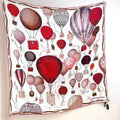 LV urkish Hot Air Balloon Scarf 140cm Red Colorful Cashmere 971099