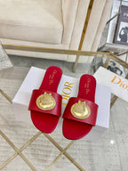 CD 26s Sandals Red Leather 667120