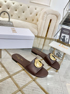 CD 26s Sandals Chocolate Leather 667119