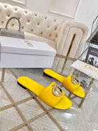 CD 26s Sandals Yellow Leather 667118