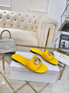CD 26s Sandals Yellow Leather 667118