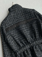 Chanel 2025 Belt Jacket Black Wool Cashmere 318587