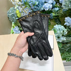 GLOVES IN BLACK LAMBSKIN 464979