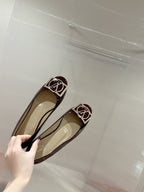 LV Shake Flat Ballerina Wine Red Lambskin