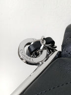 CC Vintage Hobo Bag 40cm Black Lambskin Silver Hardware