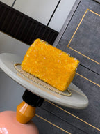 CC 25S Flap Bag 20cm Yellow Fringed Sequin Calfskin