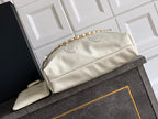 CC 25S Hobo Bag 30cm Cream Calfskin Gold Hardware
