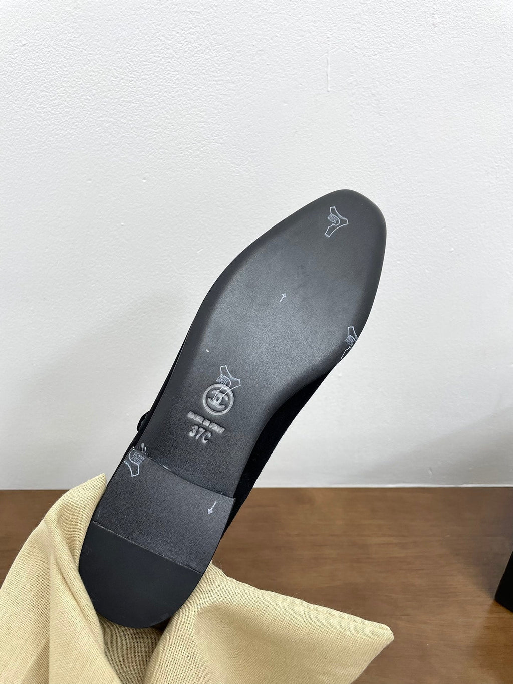 CC Mary Jane Black Suede And Calfskin