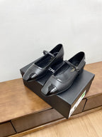CC Mary Jane Black Calfskin