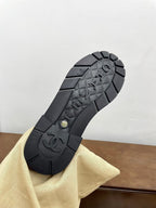 CC High Boots Silver Quilted Cowhide