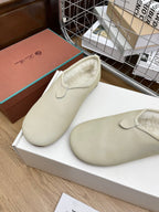 LP Cocooning Floaty Flat Ivory White Wool Fleece Lining And Lambskin 989989