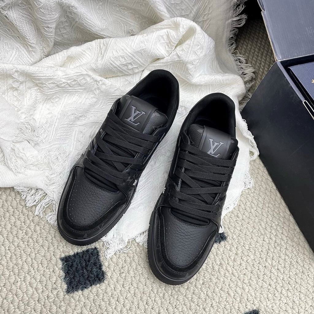 LV Trainer Sneaker Black Cowhide 611157
