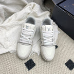 LV Trainer Sneaker Off White Cowhide 611158