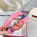 The Bold Edition Reversible Belt 30mm Pink Violet Calfskin Gold Buckle