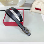 The Bold Edition Reversible Belt 30mm Black Calfskin Black Buckle