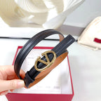 The Bold Edition Belt 20mm Black Brown Calfskin Light Gold Buckle