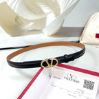 The Bold Edition Belt 20mm Black Brown Calfskin Light Gold Buckle