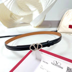 The Bold Edition Belt 20mm Black Brown Calfskin Silver Buckle
