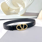 The Bold Edition Belt 34mm Black Calfskin Light Gold Buckle