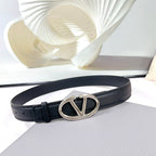 The Bold Edition Belt 34mm Black Calfskin Silver Buckle