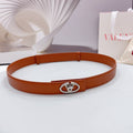 The Bold Edition Belt 30mm Brown Calfskin Silver Buckle