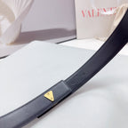 The Bold Edition Belt 30mm Black Calfskin Gold Buckle