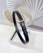 CEL Gold Western 25mm Belt Black Cowhide 181040