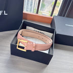 CC Belt 3cm Light Pink Cowhide 202942