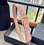 CC Belt 3cm Light Pink Cowhide 202942