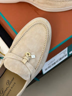 summer charm walk loafer pink sand suede