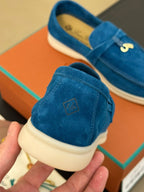 summer charm walk loafer dark blue suede