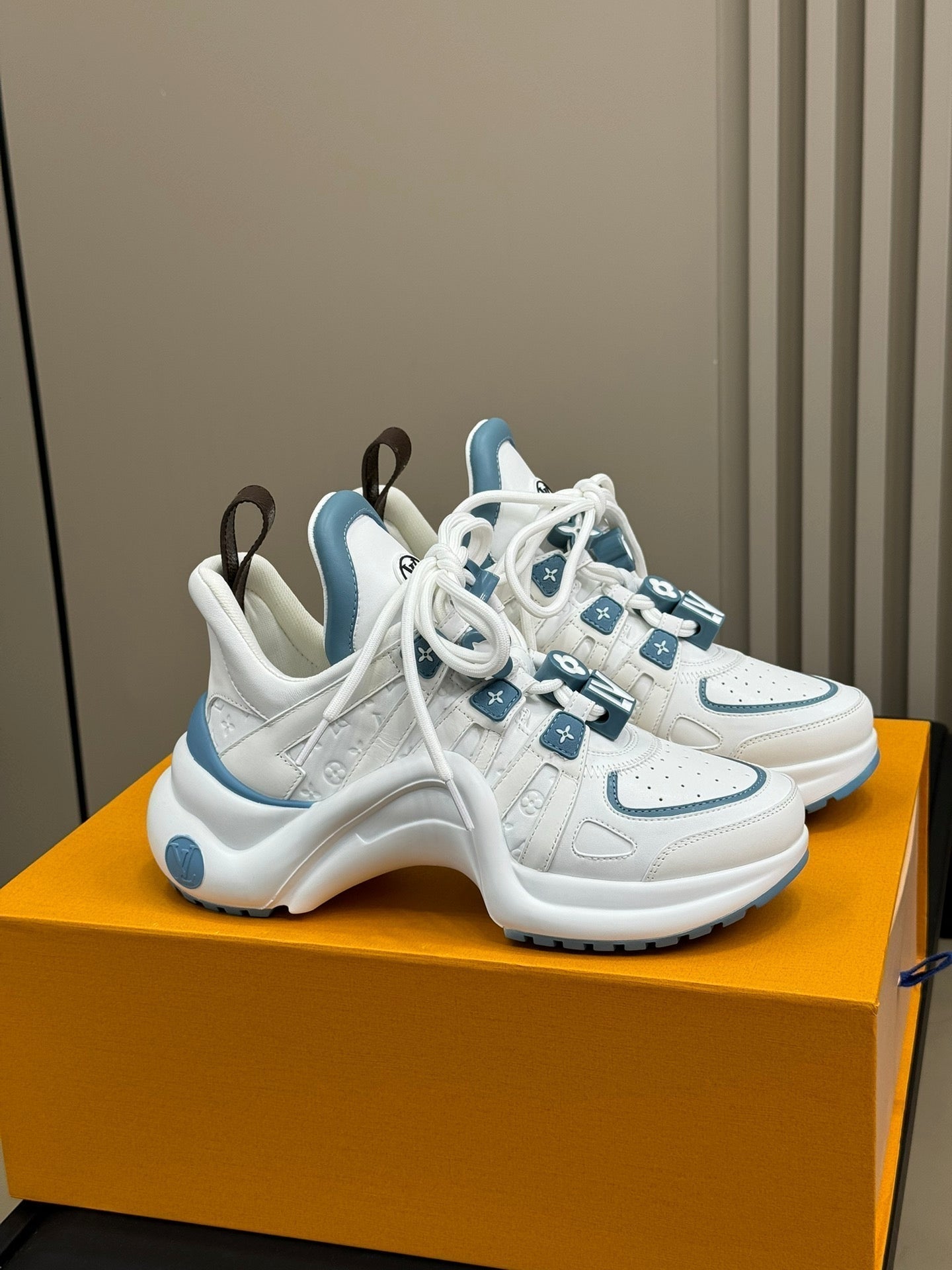 LV Archlight Sneaker White Mix Blue Calfskin