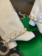CC 25 High Boot White Calfskin 409133
