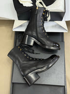 CC 25 Martin Boot Black Calfskin 408584