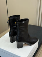 MiuMiu ankle boots black cowhide 521946