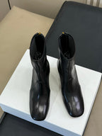 MiuMiu ankle boots black cowhide 521946