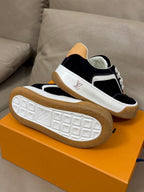 LV 25 Oversized Sneakers Black Suede 576954