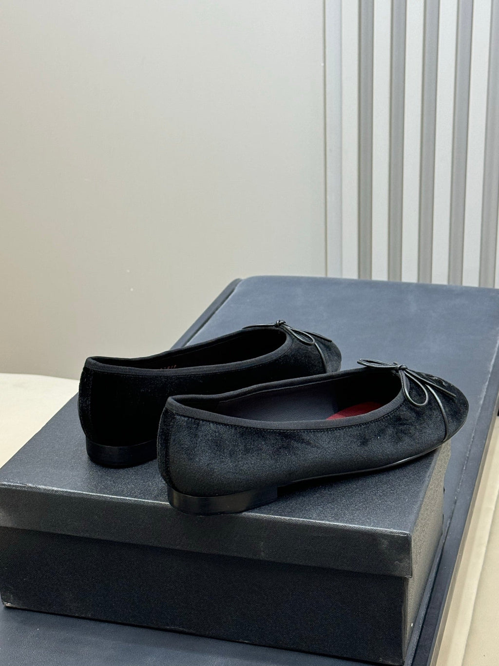 CC 26ss Ballet Flats Black Velvet 623153