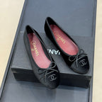 CC 26ss Ballet Flats Black Velvet 623153