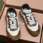 Miu Miu 2026 Tyre Sneaker Brown  Leather Suede 621352